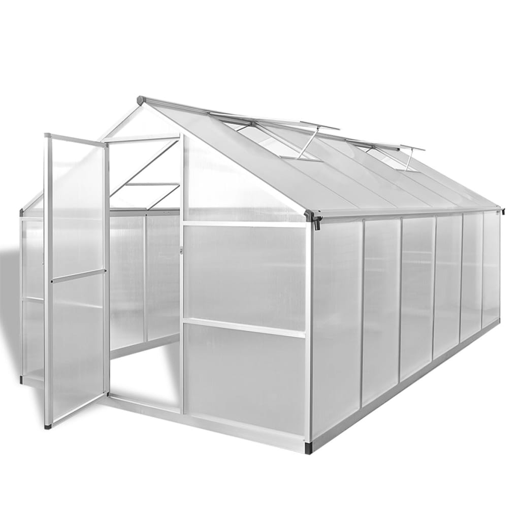 reinforced-aluminum-greenhouse-with-base-frame-49-5ft2 At Willow and Wine USA!