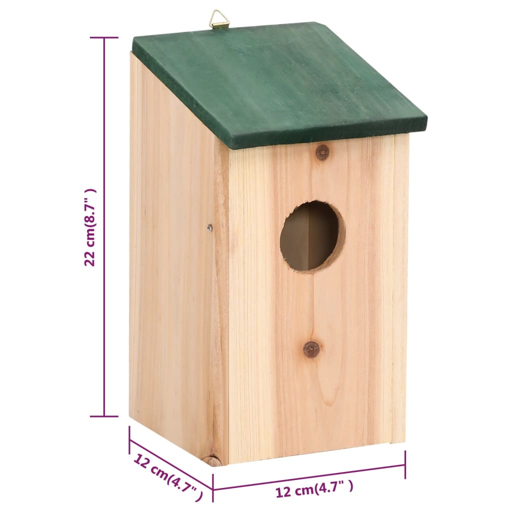 bird-houses-4-pcs-wood-4-7-x4-7-x8-7-813817 At Willow and Wine USA!