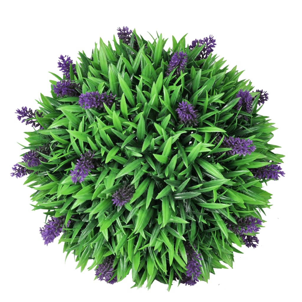 set-of-2-artificial-boxwood-ball-with-lavender-11-8 At Willow and Wine USA!