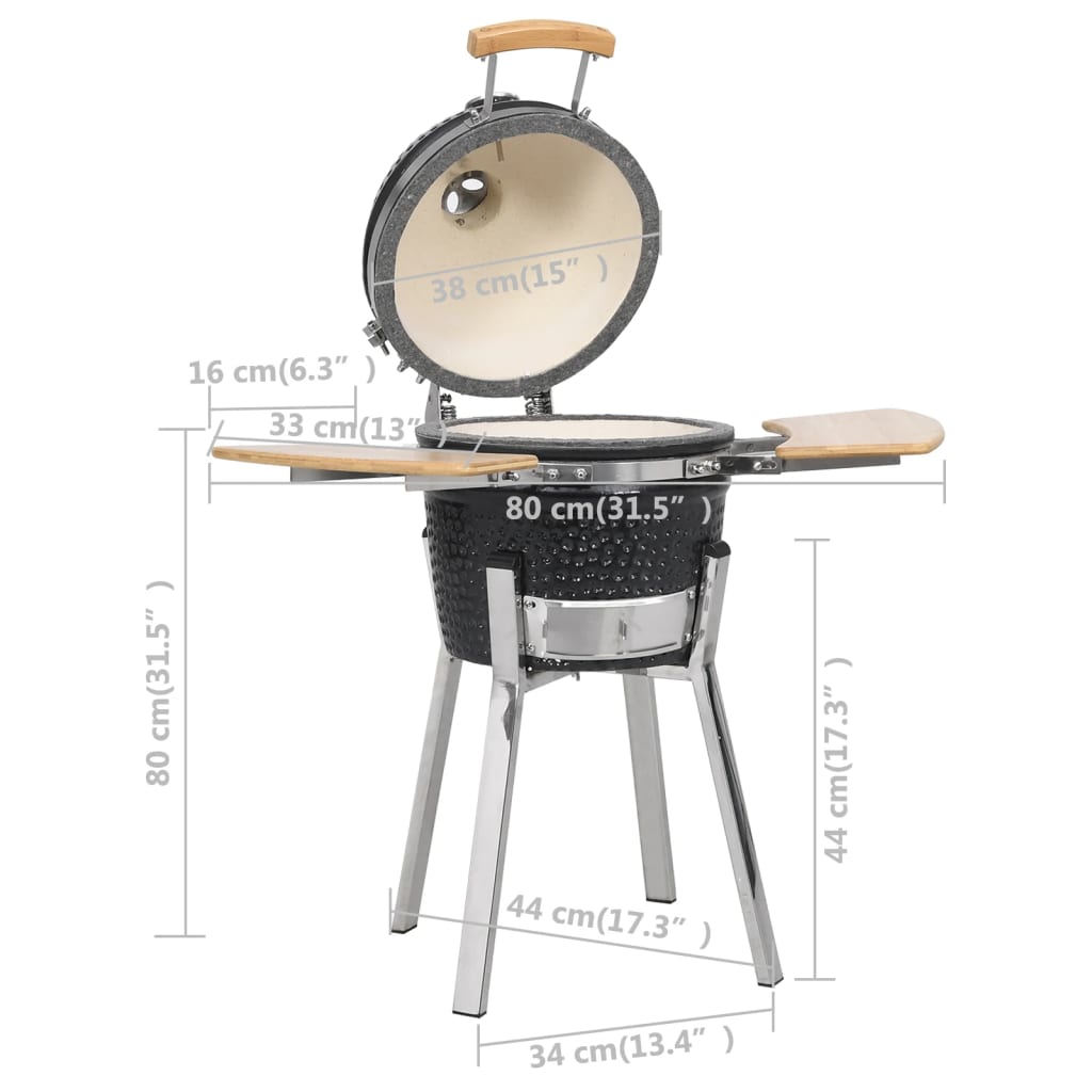 kamado-barbecue-grill-smoker-ceramic-31-9-814004 At Willow and Wine USA!