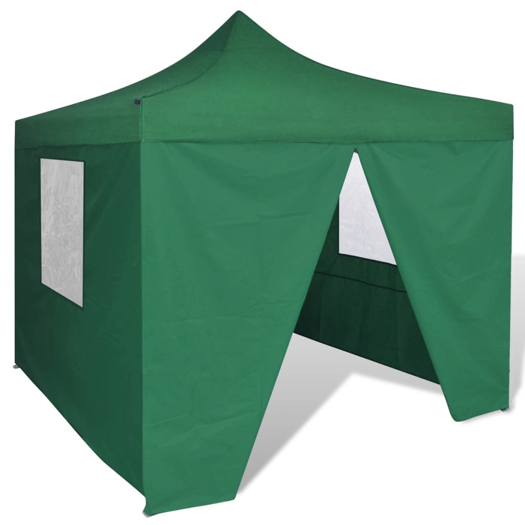 Blue Foldable Tent 9.8'x9.8' with 4 Walls