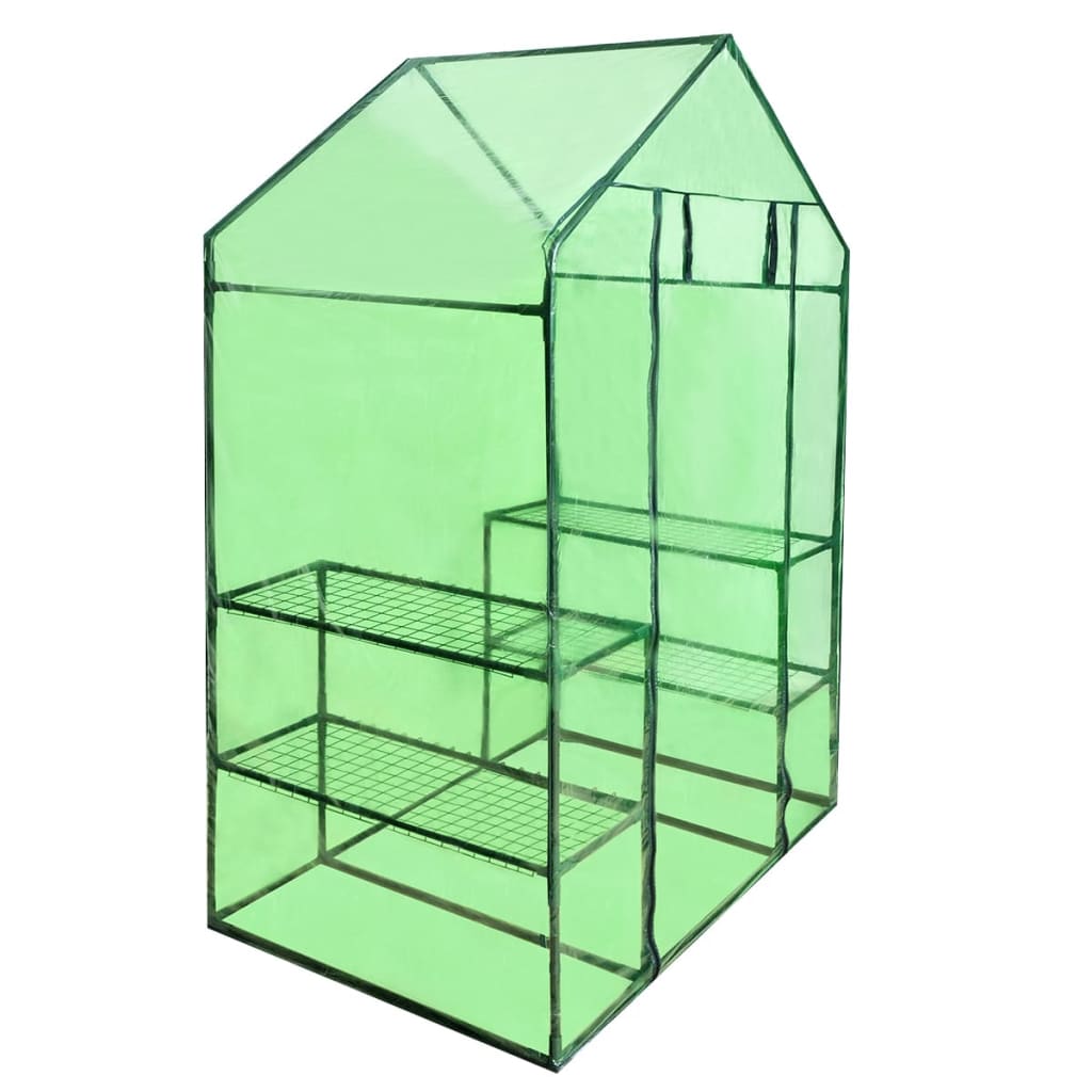 walk-in-greenhouse-with-4-shelves At Willow and Wine USA!