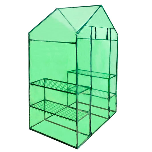 walk-in-greenhouse-with-4-shelves At Willow and Wine USA!