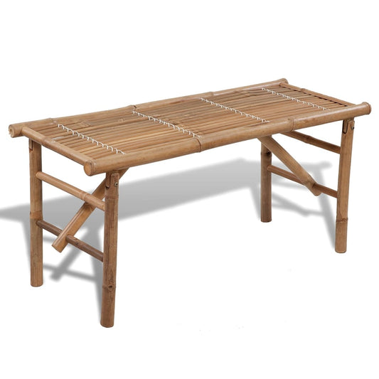 folding-patio-bench-46-5-bamboo At Willow and Wine USA!