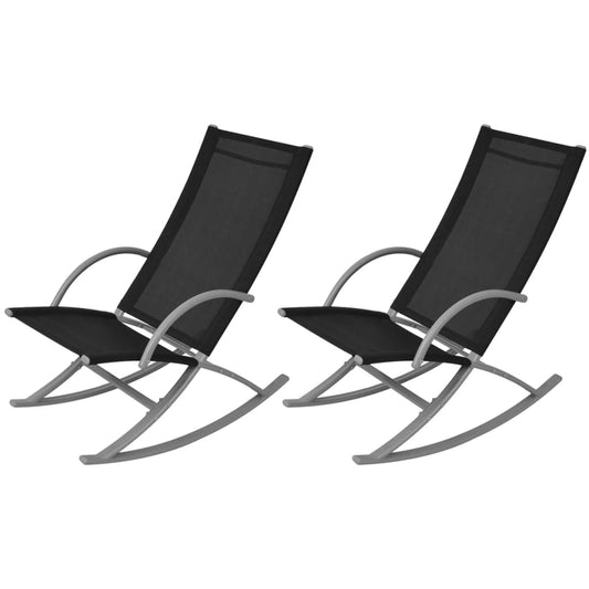 patio-rocking-chairs-2-pcs-steel-and-textilene-black At Willow and Wine USA!