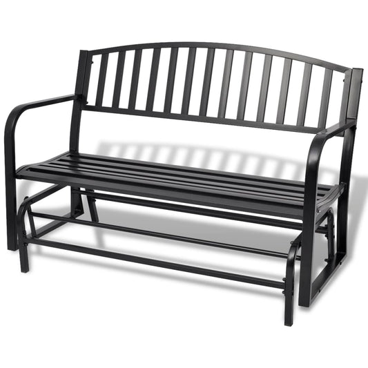 swing-bench-black-steel At Willow and Wine USA!