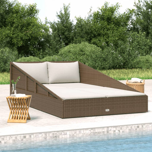 garden-bed-brown-43-3-x78-7-poly-rattan At Willow and Wine USA!