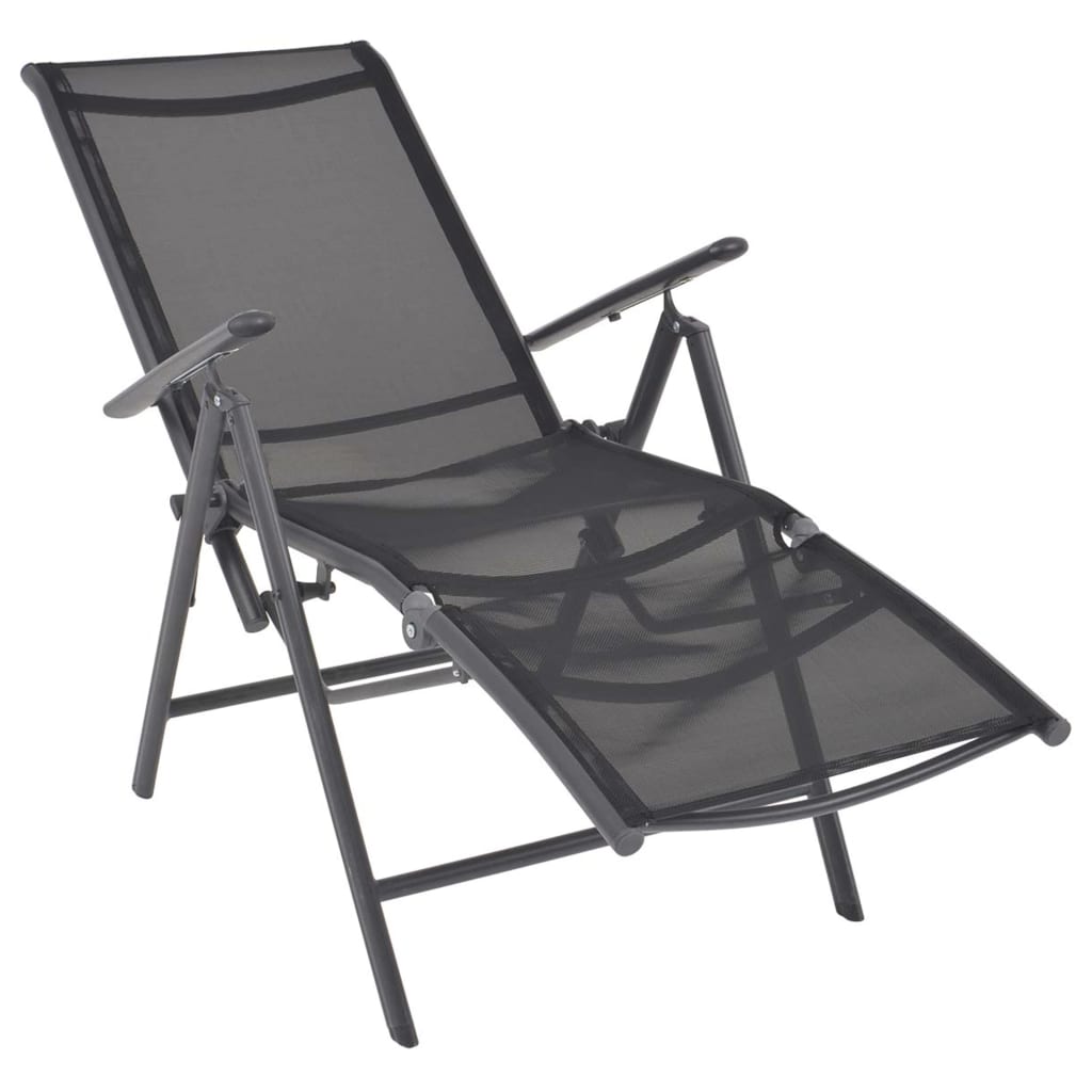 reclining-deck-chair-aluminum-and-textilene-black-1 At Willow and Wine USA!