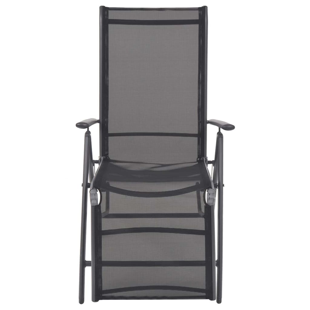 reclining-deck-chair-aluminum-and-textilene-black-1 At Willow and Wine USA!