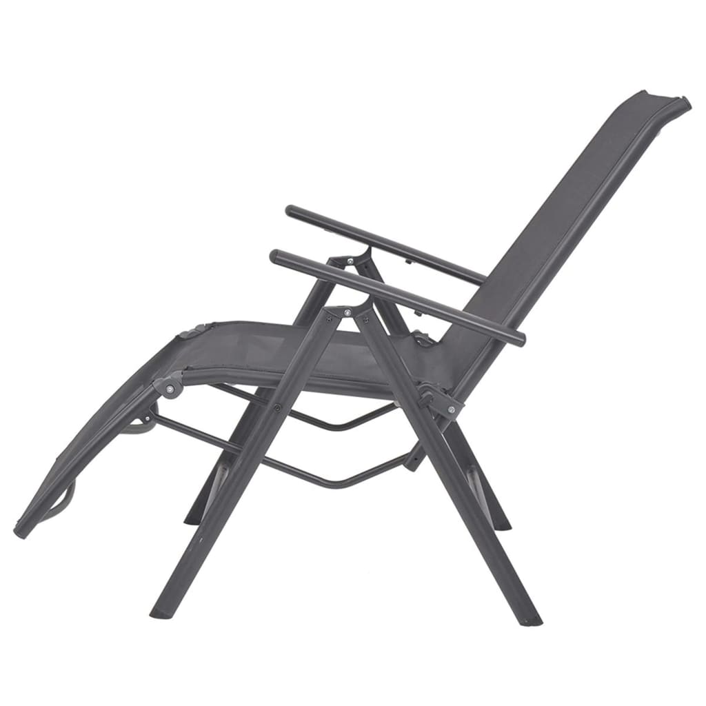 reclining-deck-chair-aluminum-and-textilene-black-1 At Willow and Wine USA!