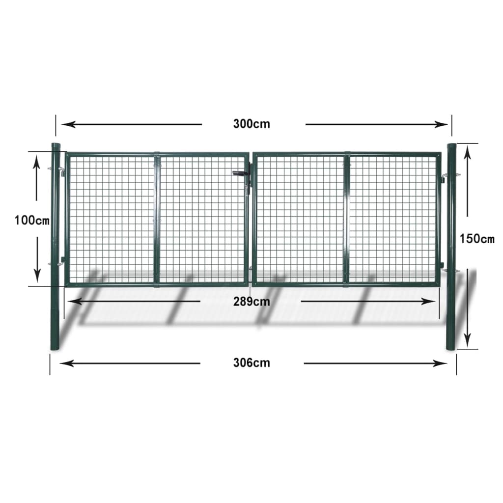 fence-gate-steel-120-5-x59-1-green At Willow and Wine USA!