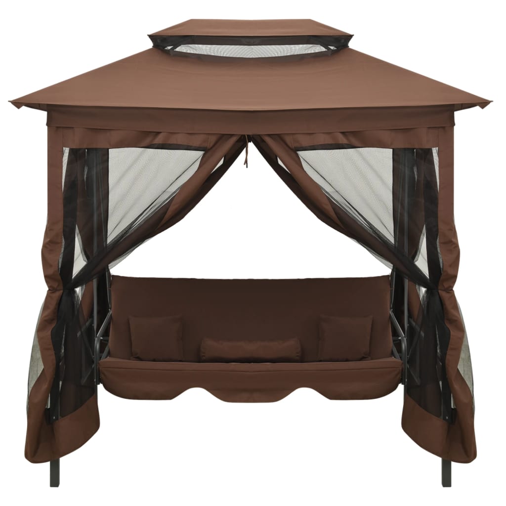 gazebo-convertible-swing-bench-coffee At Willow and Wine USA!