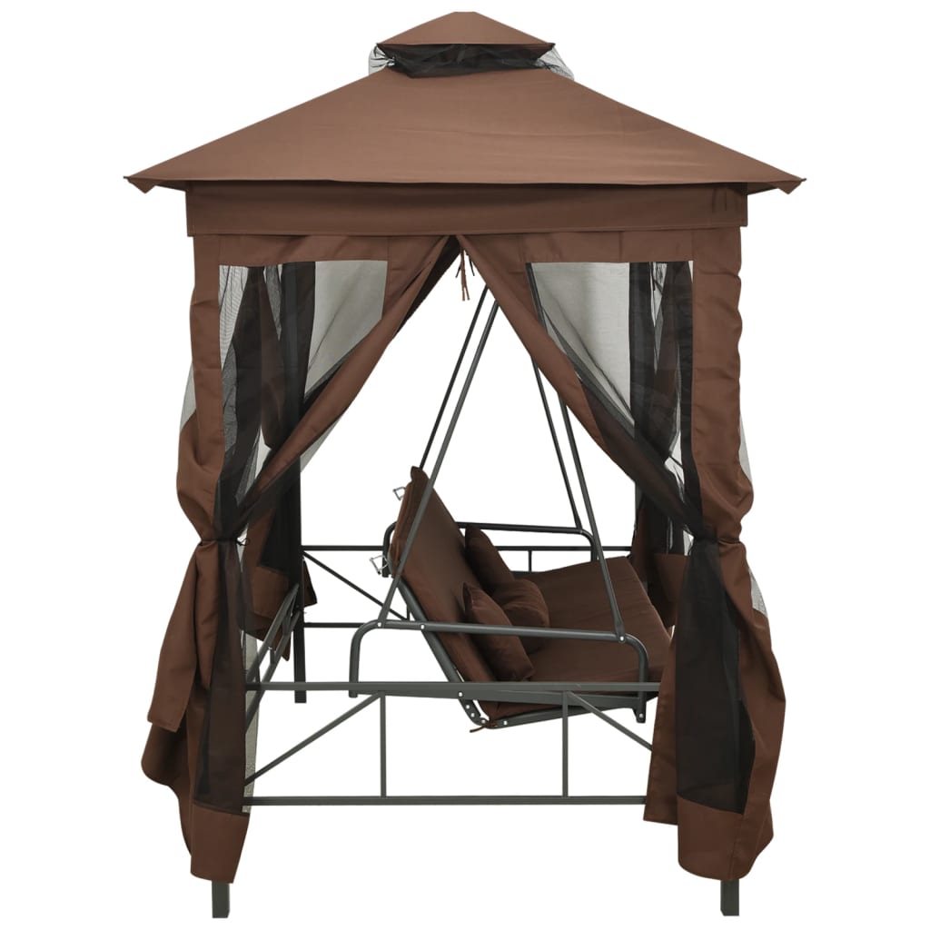 gazebo-convertible-swing-bench-coffee At Willow and Wine USA!