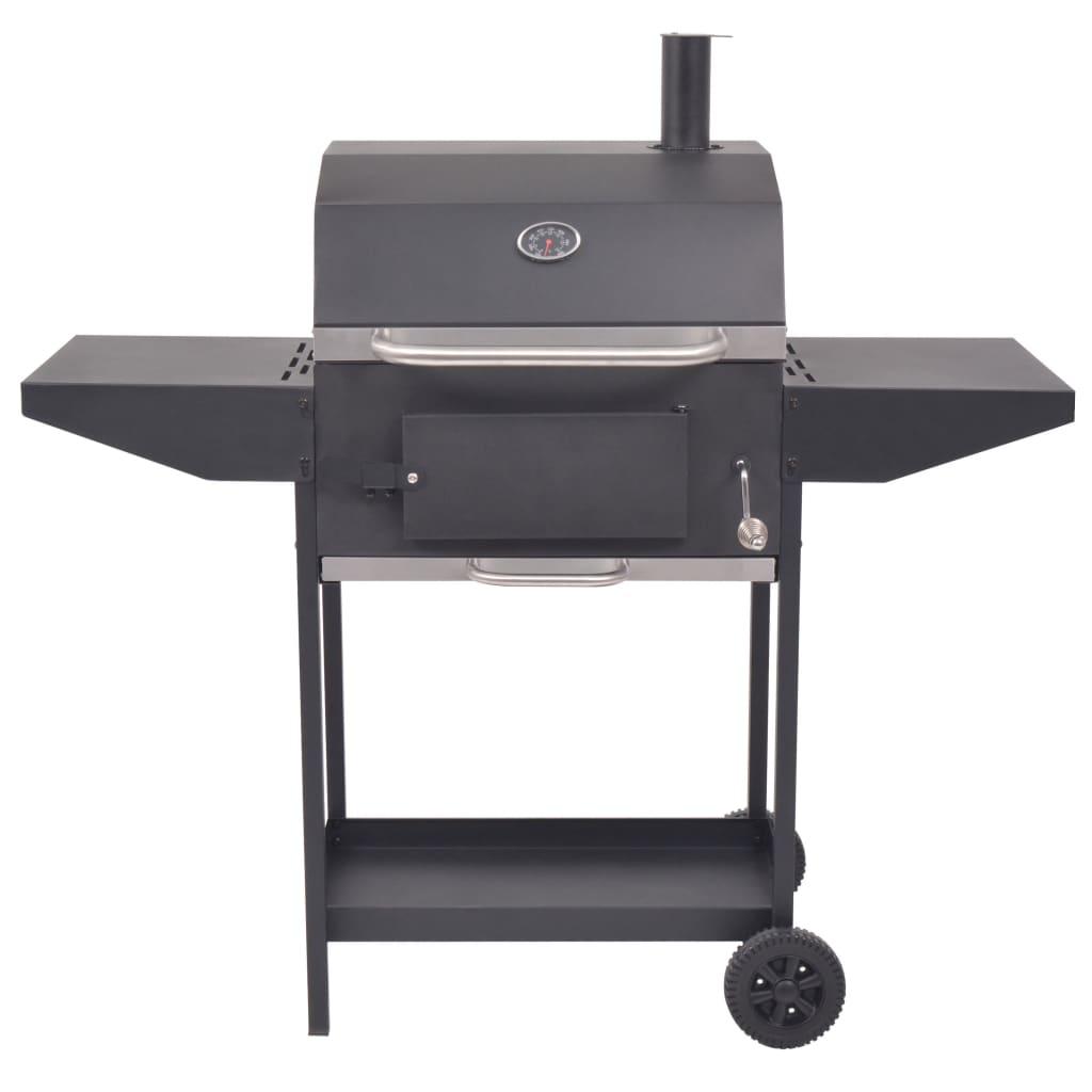 bbq-charcoal-smoker-with-bottom-shelf-black-841963 At Willow and Wine USA!