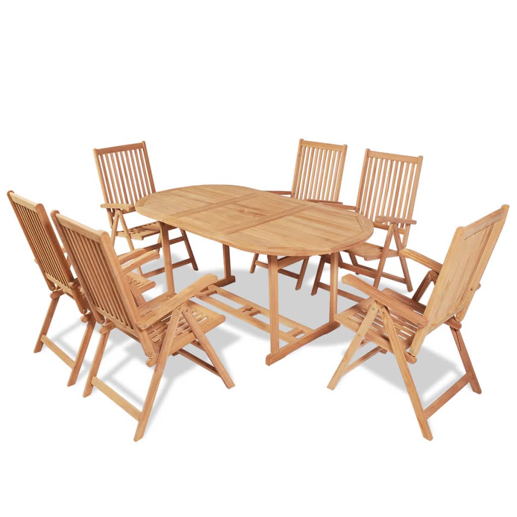 9-piece-patio-dining-set-solid-teak-wood At Willow and Wine USA!