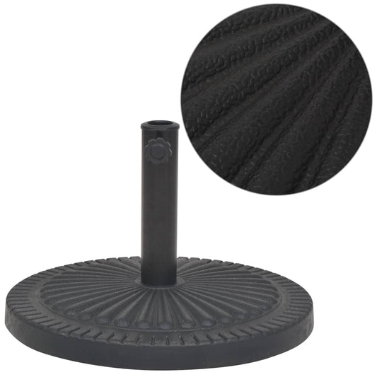 parasol-base-resin-round-black-30-9-lb At Willow and Wine USA!