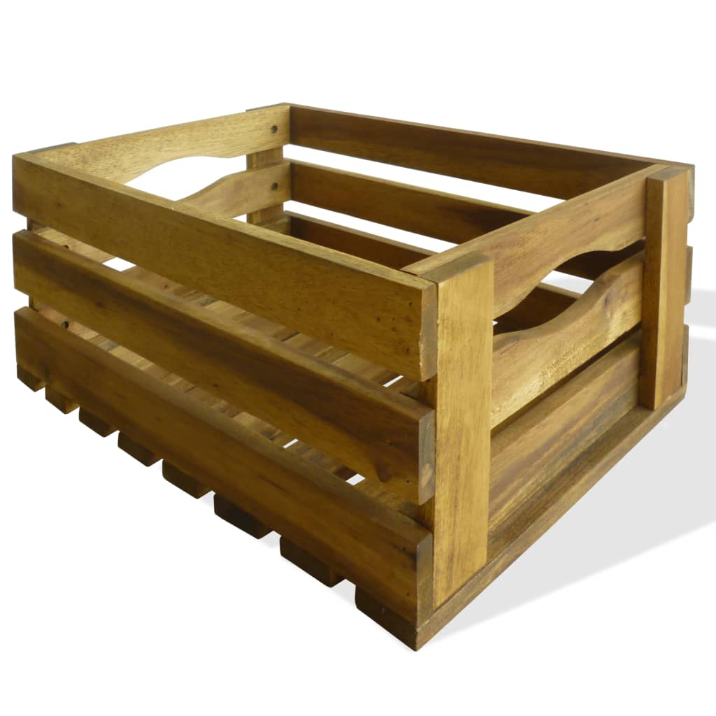 apple-crate-set-2-pieces-solid-acacia-wood At Willow and Wine USA!