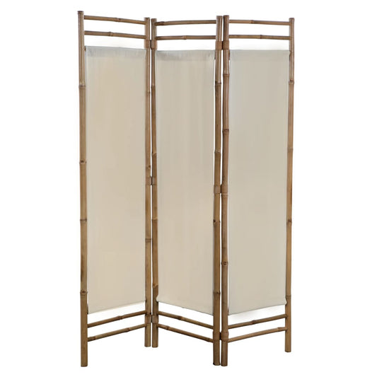 folding-3-panel-room-divider-bamboo-and-canvas-47-2 At Willow and Wine USA!