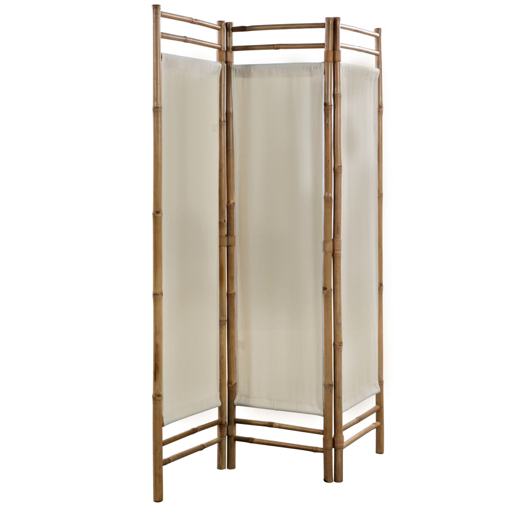 folding-3-panel-room-divider-bamboo-and-canvas-47-2 At Willow and Wine USA!