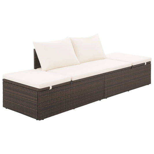 patio-bed-brown-76-8-x23-6-poly-rattan At Willow and Wine USA!