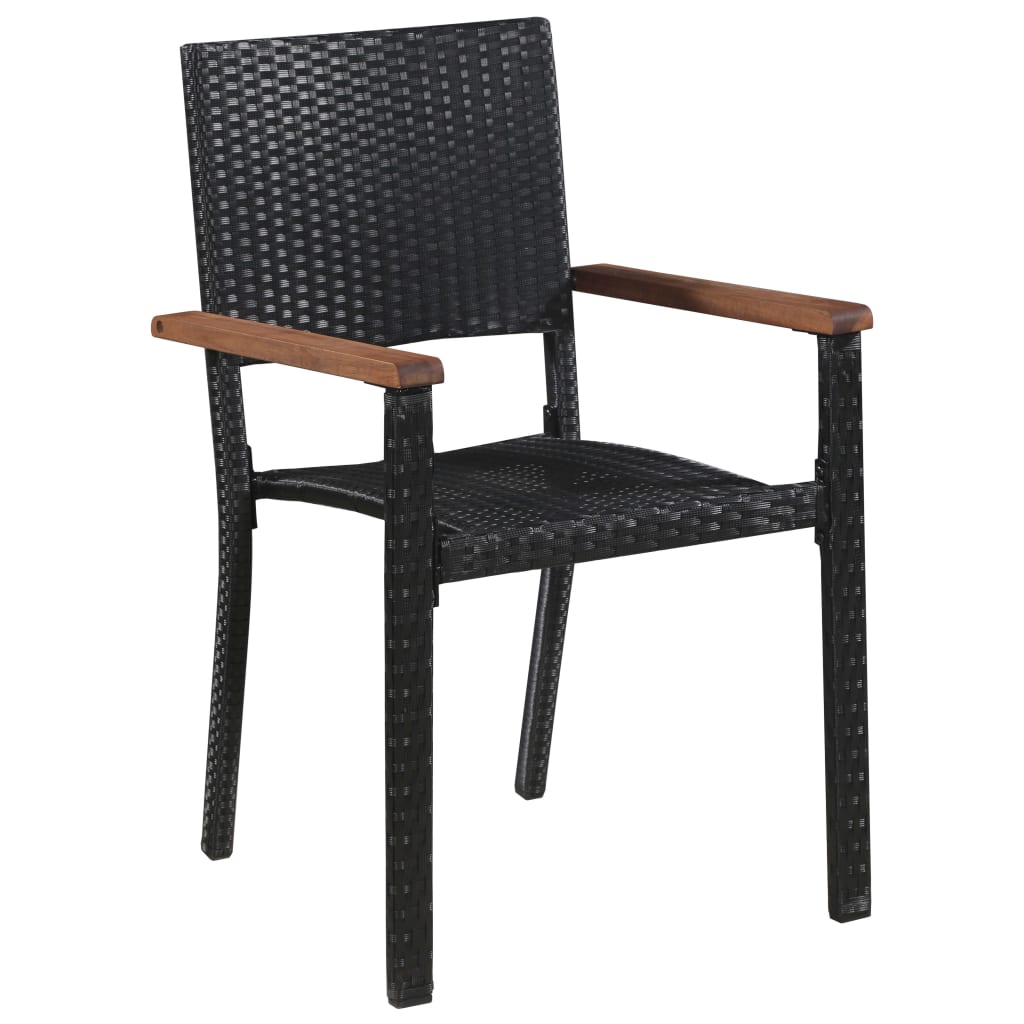 patio-chairs-2-pcs-poly-rattan-black-2 At Willow and Wine USA!