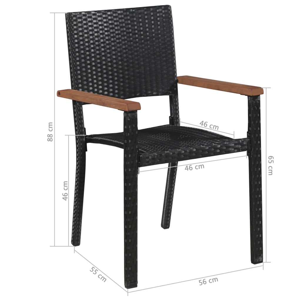 patio-chairs-2-pcs-poly-rattan-black-2 At Willow and Wine USA!