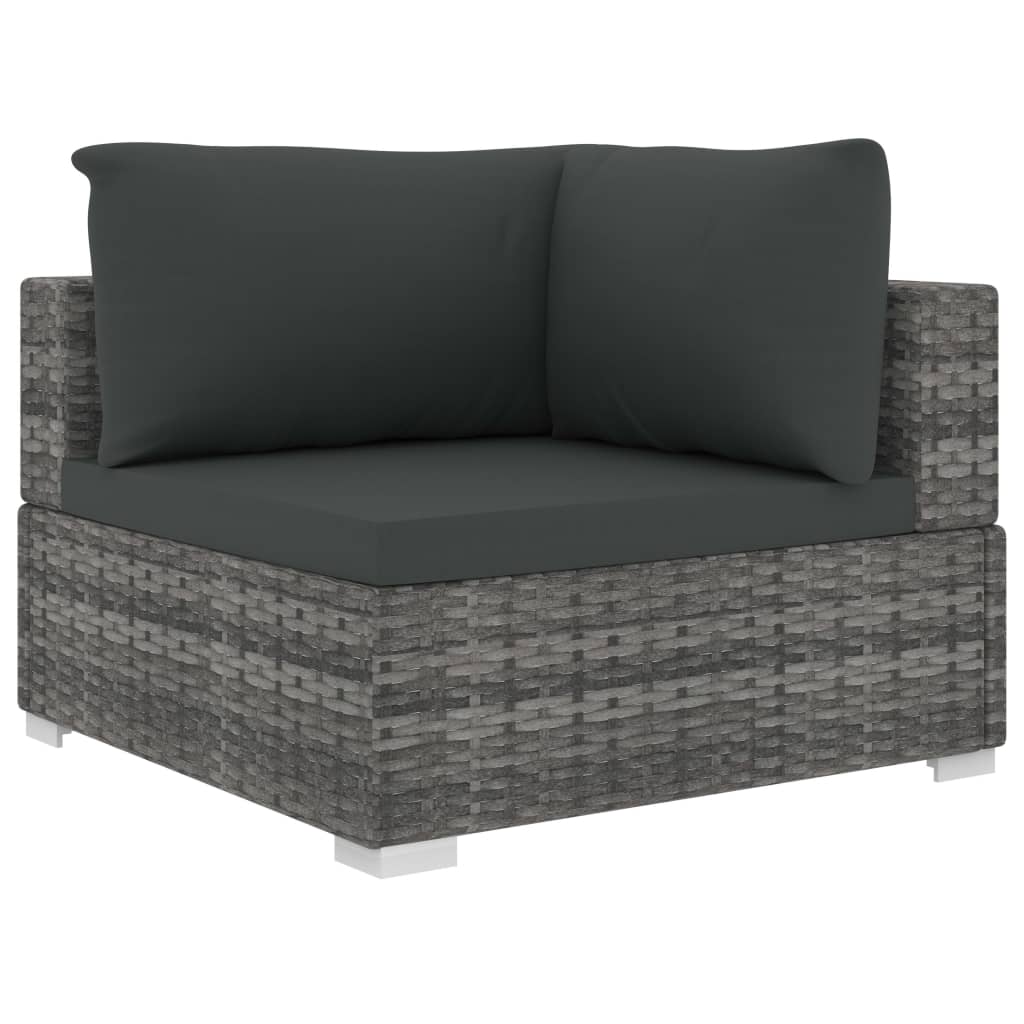 12-piece-patio-lounge-set-with-cushions-poly-rattan-gray At Willow and Wine USA!
