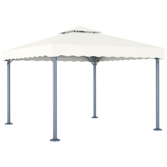 gazebo-118-1-x118-1-cream-aluminum At Willow and Wine USA!