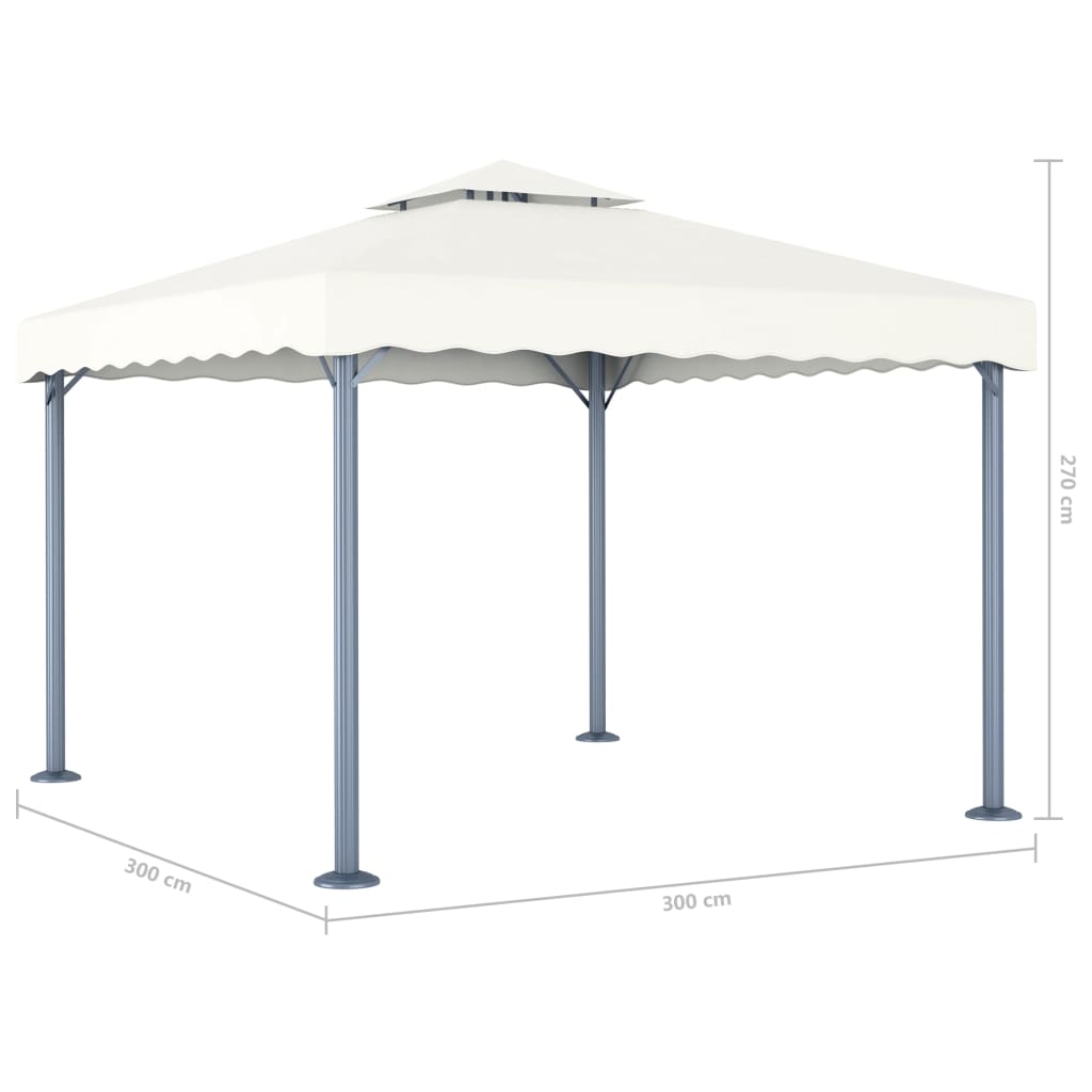 gazebo-118-1-x118-1-cream-aluminum At Willow and Wine USA!