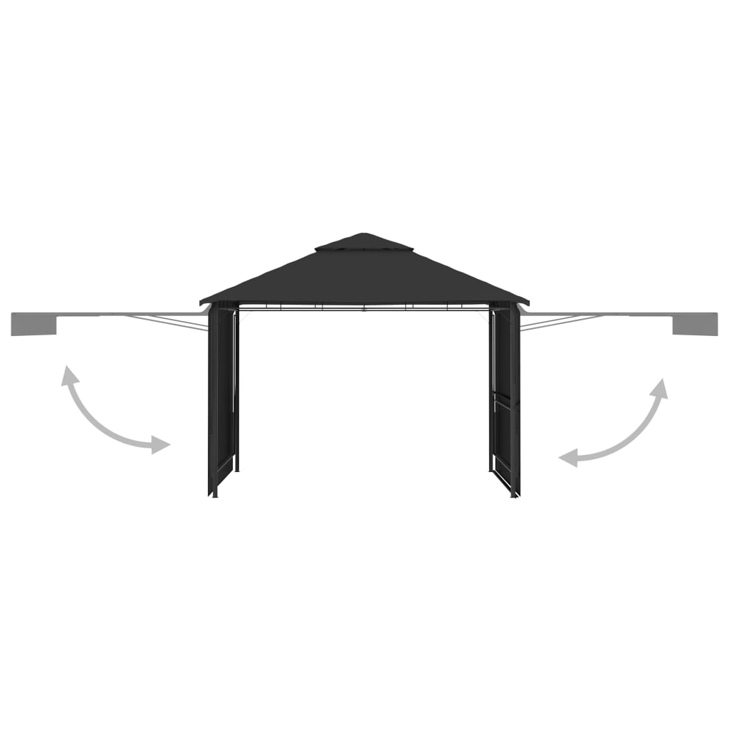 gazebo-with-double-extending-roofs-9-8-x9-8-x9-anthracite-0-6-oz-ft2 At Willow and Wine USA!