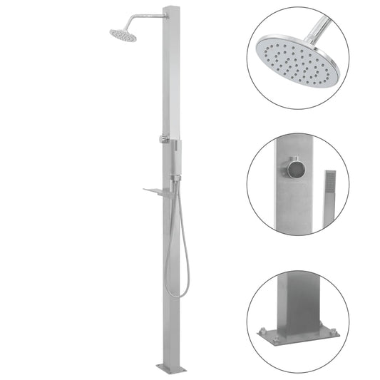 outdoor-shower-stainless-steel-straight-863877 At Willow and Wine USA!