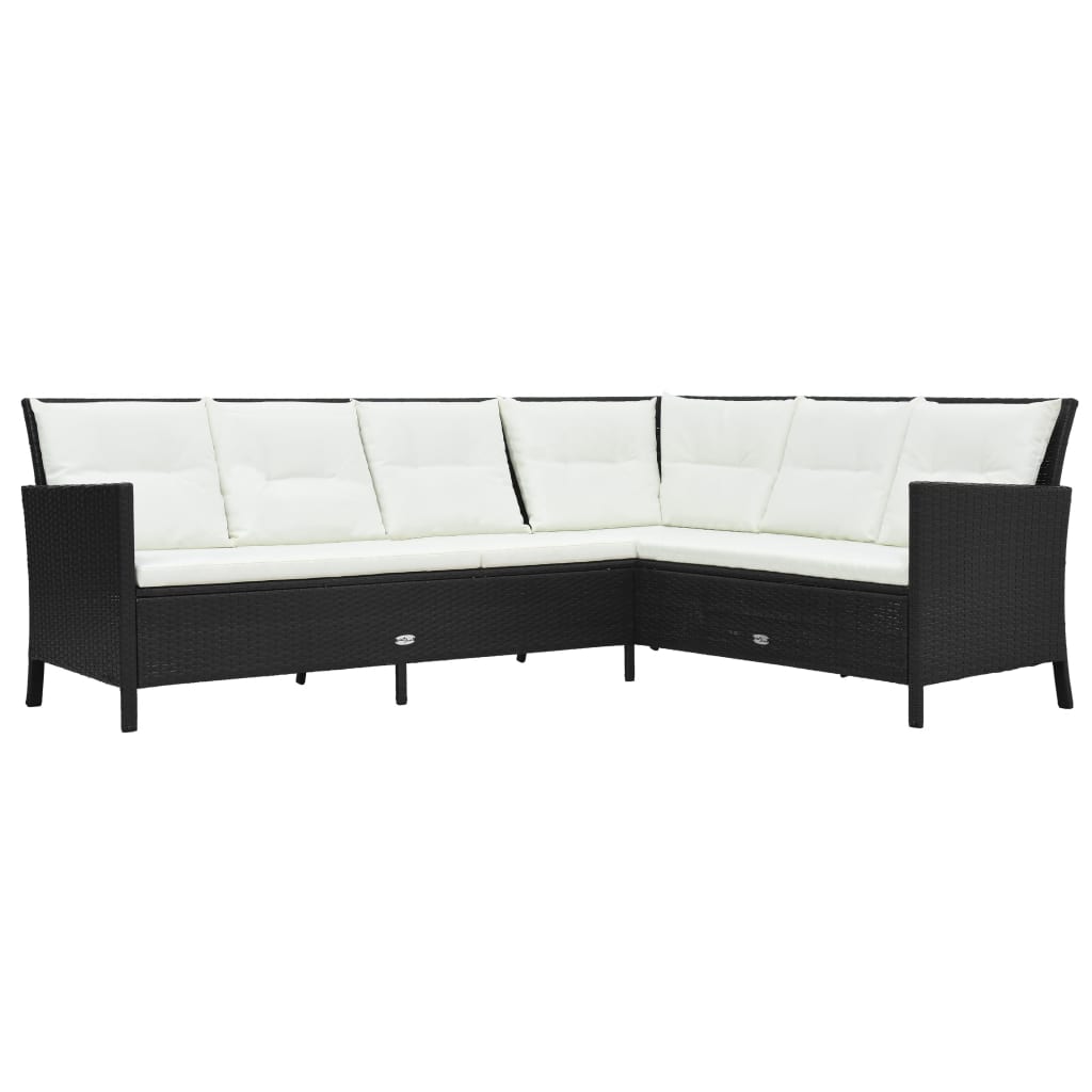 3-piece-patio-lounge-set-with-cushions-poly-rattan-black At Willow and Wine USA!