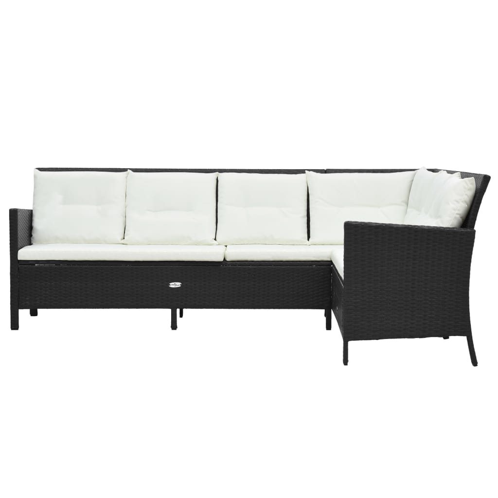 3-piece-patio-lounge-set-with-cushions-poly-rattan-black At Willow and Wine USA!