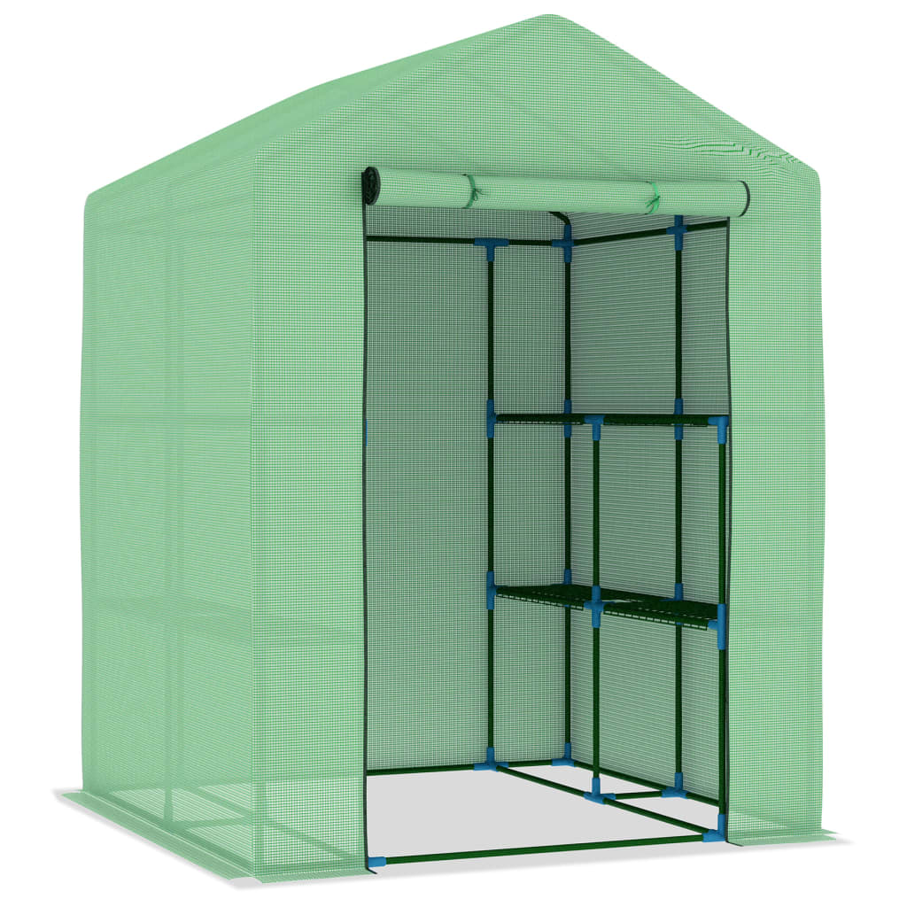 greenhouse-with-shelves-steel-56-3-x56-3-x76-8 At Willow and Wine USA!