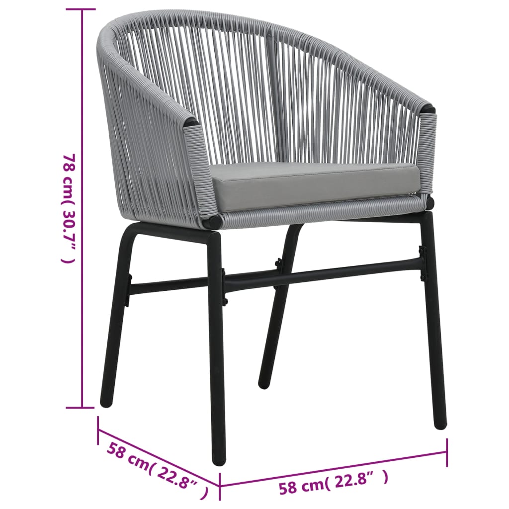 patio-chairs-2-pcs-anthracite-pe-rattan At Willow and Wine USA!