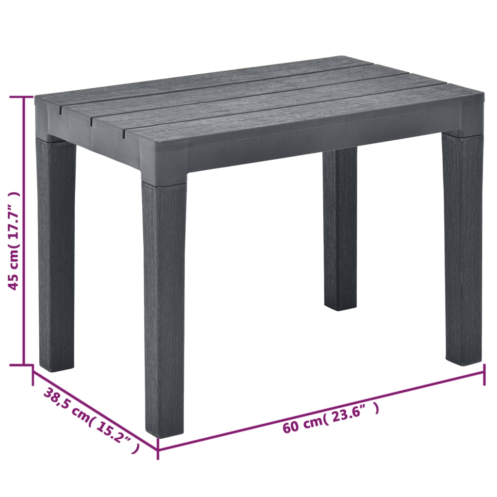 patio-benches-2-pcs-anthracite-plastic At Willow and Wine USA!