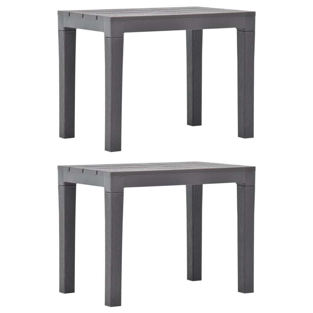 patio-benches-2-pcs-anthracite-plastic At Willow and Wine USA!