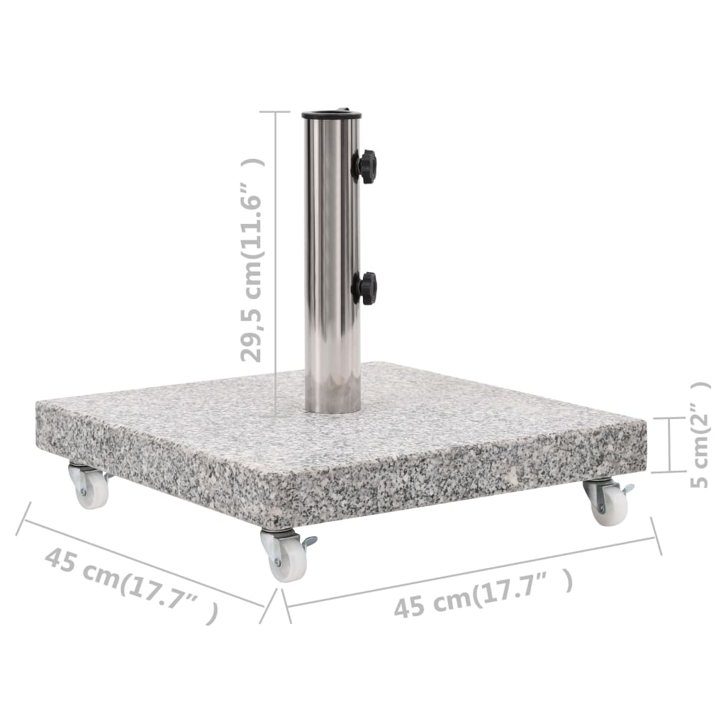 parasol-base-granite-66-1-lb-square-gray At Willow and Wine USA!