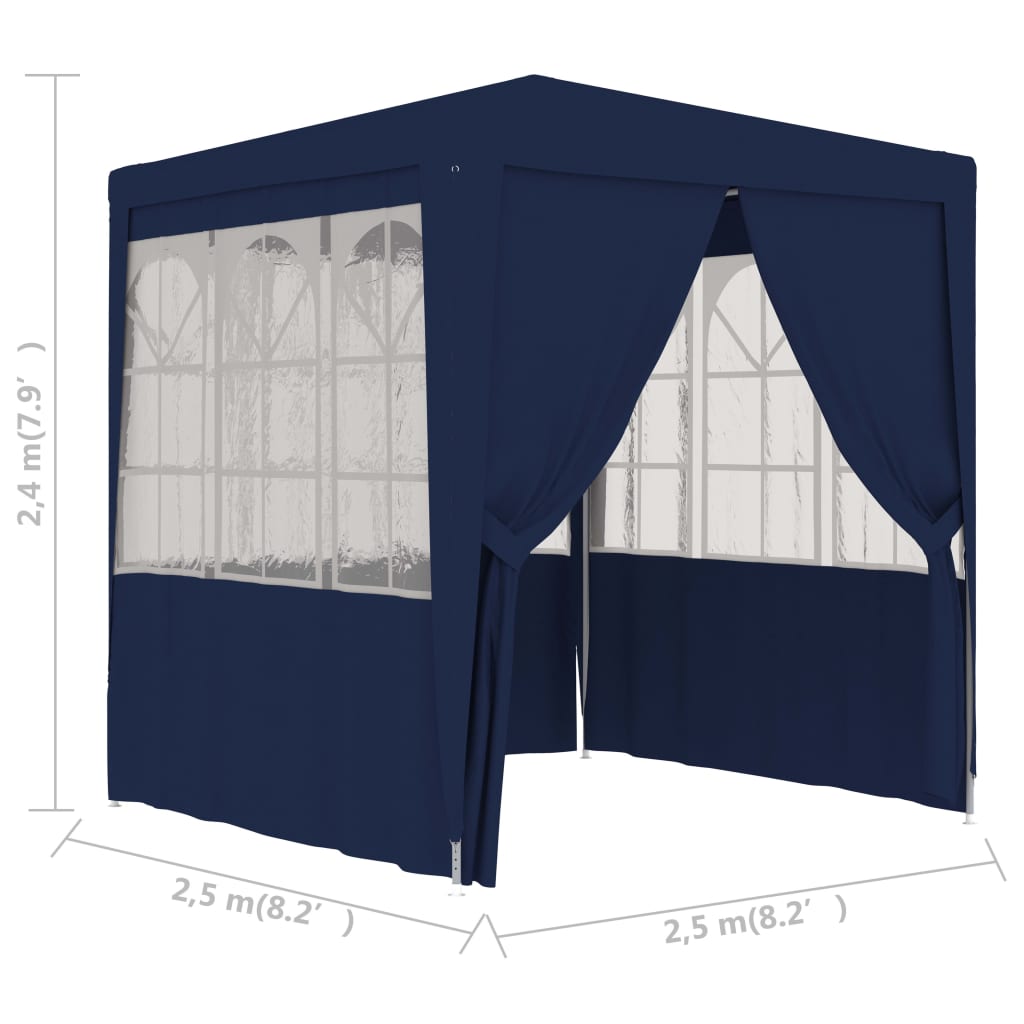 professional-party-tent-with-side-walls-8-2-x8-2-blue-0-3-oz-ft2 At Willow and Wine USA!