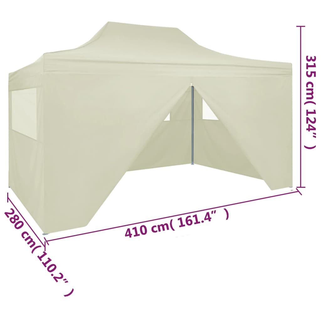 professional-folding-party-tent-with-4-sidewalls-9-8-x13-1-steel-cream At Willow and Wine USA!