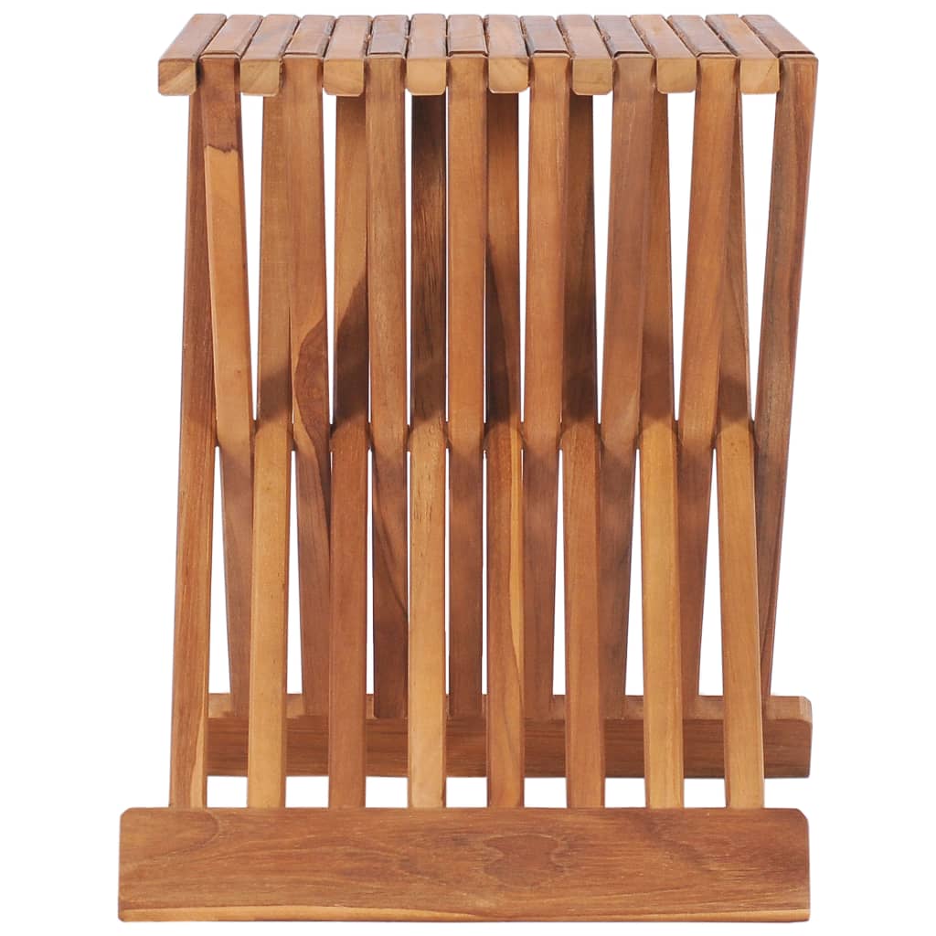 folding-stool-15-7-x12-6-x17-7-solid-teak-wood At Willow and Wine USA!