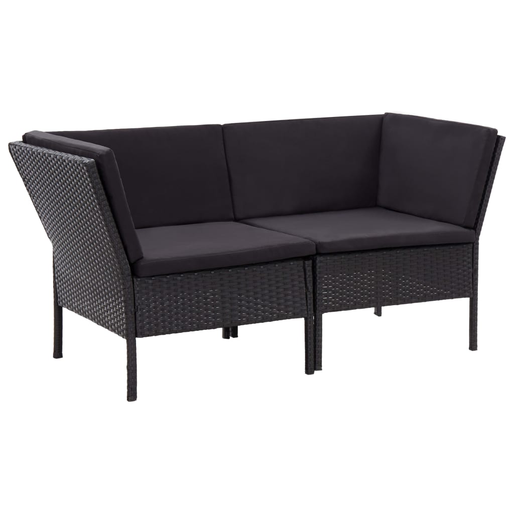 6-piece-patio-lounge-set-with-cushions-poly-rattan-black-2 At Willow and Wine USA!