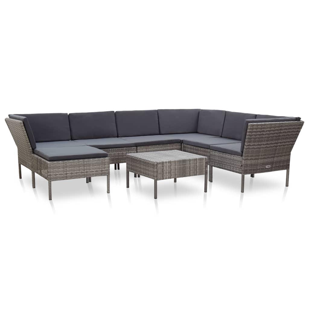 8-piece-patio-lounge-set-with-cushions-poly-rattan-black At Willow and Wine USA!