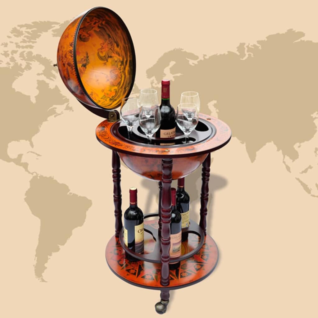 globe-bar-wine-stand-eucalyptus-wood At Willow and Wine USA!