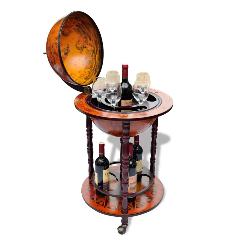 globe-bar-wine-stand-eucalyptus-wood At Willow and Wine USA!