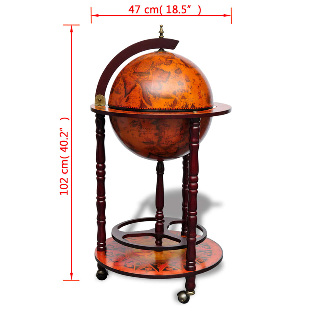 globe-bar-wine-stand-eucalyptus-wood At Willow and Wine USA!