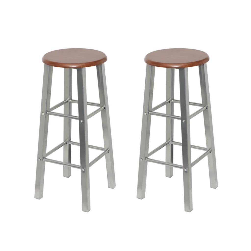 bar-stools-2-pcs-metal-with-mdf-seat At Willow and Wine USA!