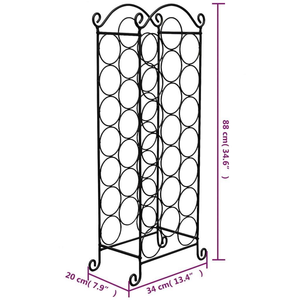 wine-rack-for-21-bottles-metal At Willow and Wine USA!