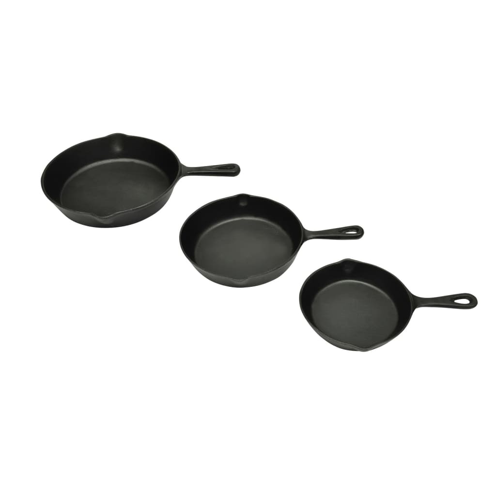 set-of-3-bbq-steak-pans-cast-iron At Willow and Wine USA!