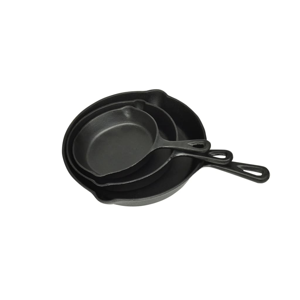 set-of-3-bbq-steak-pans-cast-iron At Willow and Wine USA!